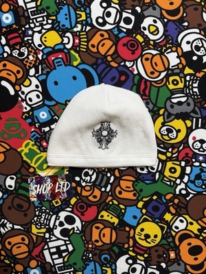 Chrome Hearts White Thermal Cross Logo Beanie | eBay
