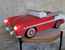 Target Bullseye Playground Vintage Style Novelty Figural Light Up Car Red 2025