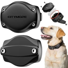 Airtag Dog Collar Holder[1 Pack] Waterproof Protective Case Compatible with App