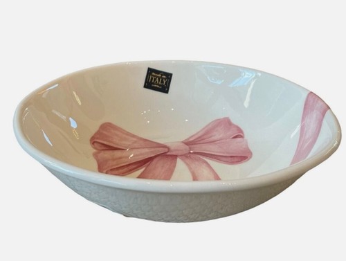 ¡Adorable! Tazón de cerámica hecho en Italia ARCO ROSA por CERAMICA CUORE - NUEVO - Imagen 4 de 5
