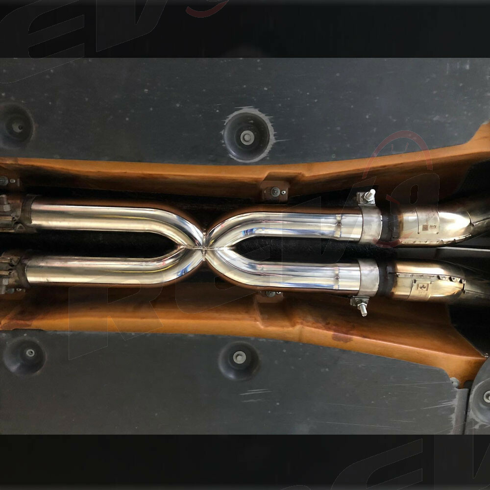 For Ferrari GTC4Lusso V12 16-20 Rev9 Stainless Steel X-Pipe Mid Section Exhaust