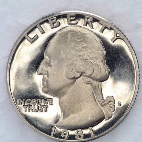 1981 S CLAD Proof Washington Quarter UNCIRCULATED