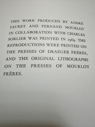 CHAGALL LITHOGRAPHE III . Catalogue Raisonné of the Lithographs 1962-69 HC DJ - Picture 9 of 9