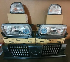 Upgrade Front for Nissan Sentra 1991-1994Se-r, Sunny B13 Super Saloon Headlight 