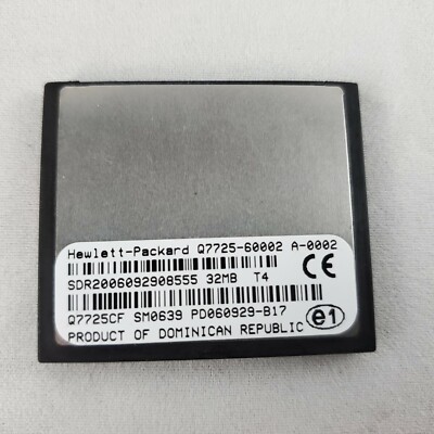 HP Q7725CF / Q7725-60002 Compact Flash 32MB Memory Card for LaserJet 9040 9050