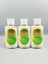 Bath  Body Works Coconut Lime Verbena Daily Nourishing Body Lotion Set of 3 New