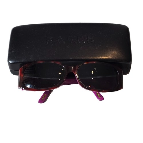 Ralph Lauren Unisex Black Square Sunglasses RA5021 Lightweight Ralph Lauren RA5021 501/87 Sunglasses Black Rectangular  main image 4