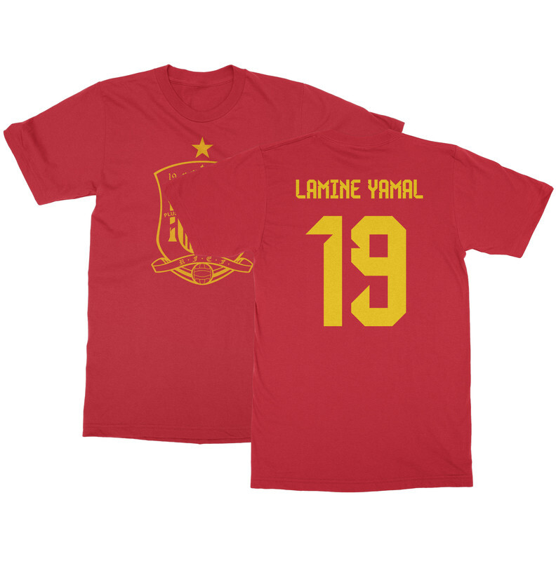 Spain Soccer Cup Fan - Lamine Yamal 19 Jersey Style Unisex T-Shirt