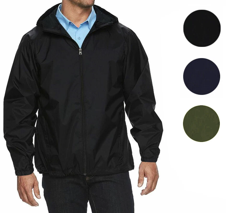 Men's Water Resistant Zip Up Hooded Lightweight Windbreaker Jacket
Opens in a new window or tab