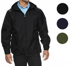 Men's Water Resistant Zip Up Hooded Lightweight Windbreaker Jacket