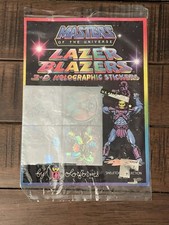 Rare Skeletor Masters of the Universe Lazer Blazer 3d Holographic Stickers 8604