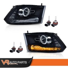 Smoke Lens Led Drl Headlights Lamps Fits Dodge Ram 1500 2500 3500 13-2018 Smoke Lens Led Drl Headlights Lamps Fits Dodge Ram 1500 2500 3500 13-2018