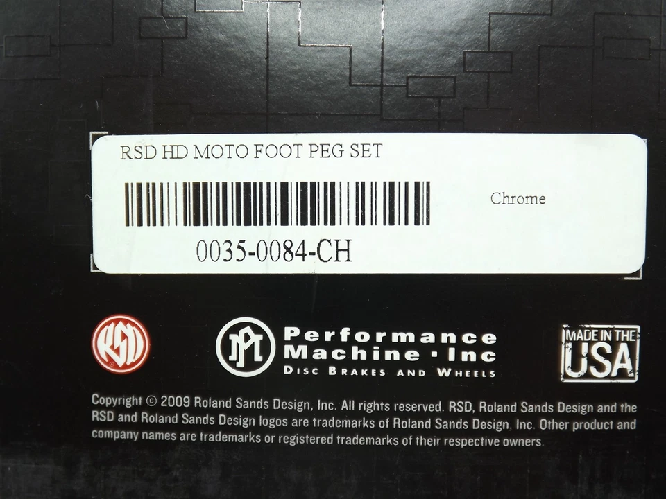 RSD ROLAND SANDS DESIGNS HARLEY CLAVIJAS JUEGO MOTO DYNA DEPORTIVO NUEVO 0035-0084-CH Foto 4 de 4