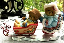 CHERISHED TEDDIES - ROB  RIA - SLEIGHBELLS RING FOR A MERRY SEASON - IN SLED
