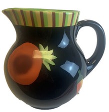 Crate & Barrel PIMENTA 80-oz Pitcher-Green/Bl...