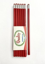 Vtg Quality Pencils Bondexed 13 Pack Lead 8000 Red Color Super NOS Made In USA
