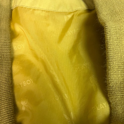 Playboy Mens Jacket 48 Yellow Blazer Smoking Preppy Leisure Hefner 90s Old Money - Picture 7 of 13