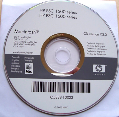HP PSC 1500 and 1600 Series Installation Software Version 7.3.0