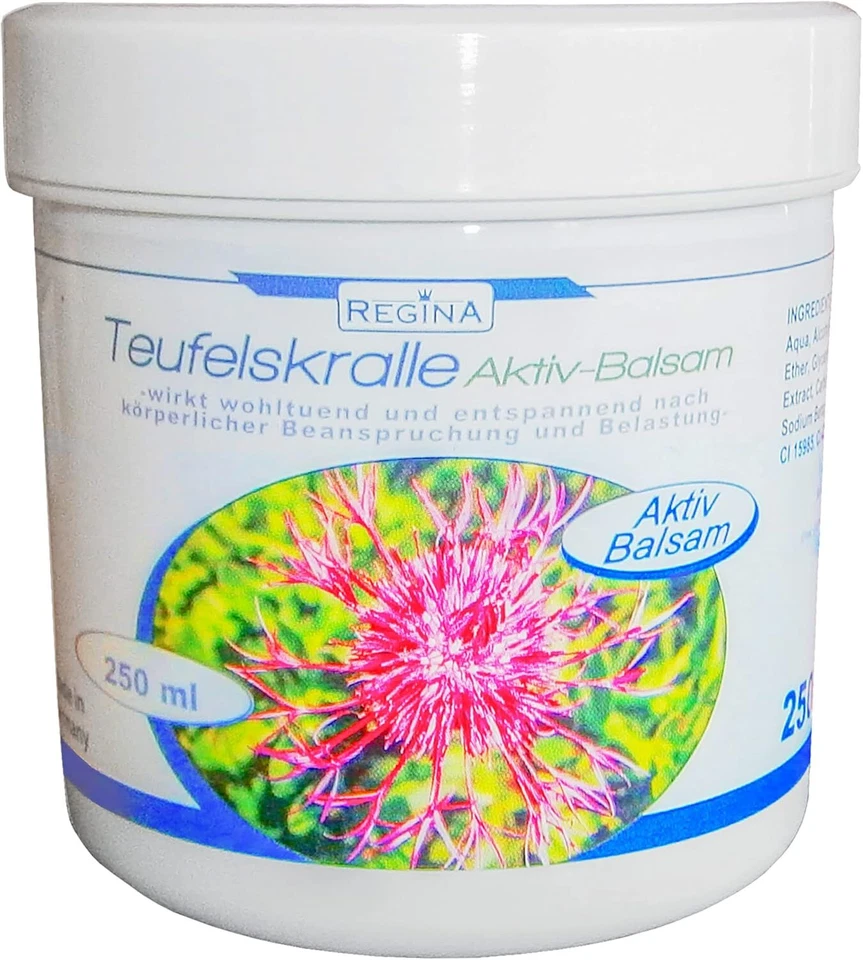 REGINA Aktiv-Balsam mit Teufelskralle 250ml Massage Pflege entspannt Creme Salbe Gel 68