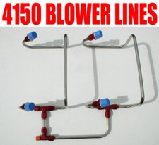 New Red One Inlet 4150 Line Kit Stainless Steel Blower Holley Qft Carbs