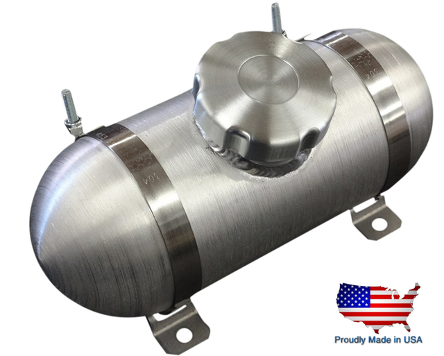 3x10 Center Fill Spun Aluminum Gas Tank Domed End Caps Mower Go Kart