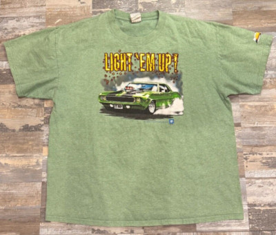 Vintage GM Light Em Up Classic Car T Shirt Size L