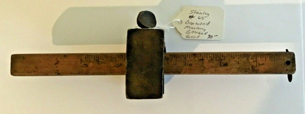 Vintage Stanley No 65 Boxwood Carpenters Marking Gauge Tool 22 | eBay