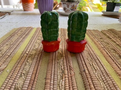 Vintage Potted Cactus Salt & Pepper Shakers Made in Japan | eBay