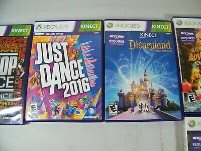 5) XBOX 360 KINECT GAMES MICHAEL JACKSON ADVENTURES HIP HOP JUST DANCE  DISNEY