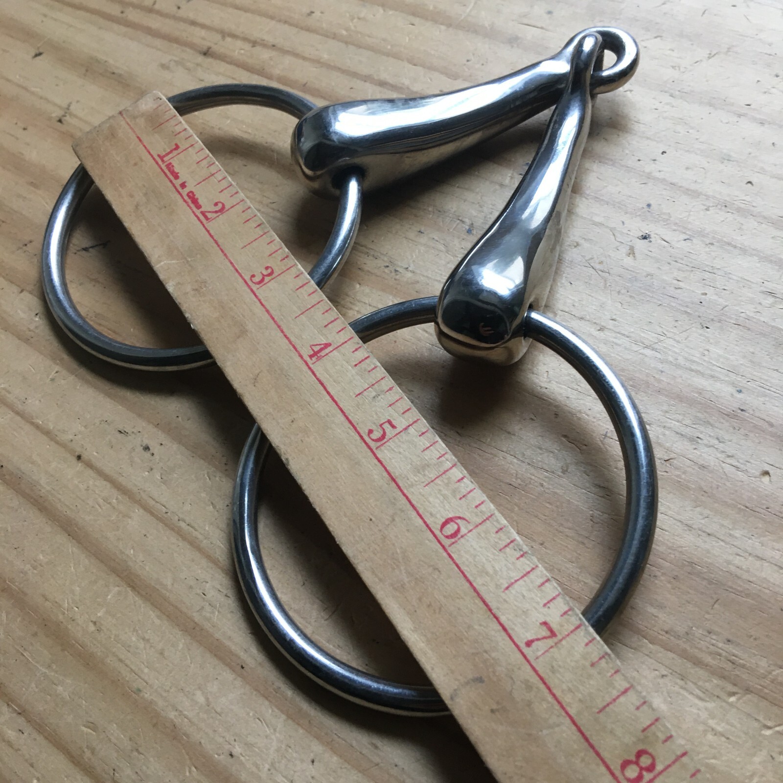 Vintage Korsteel Horse 6" Equine Loose Ring Snaffle French Link Bit Stainless