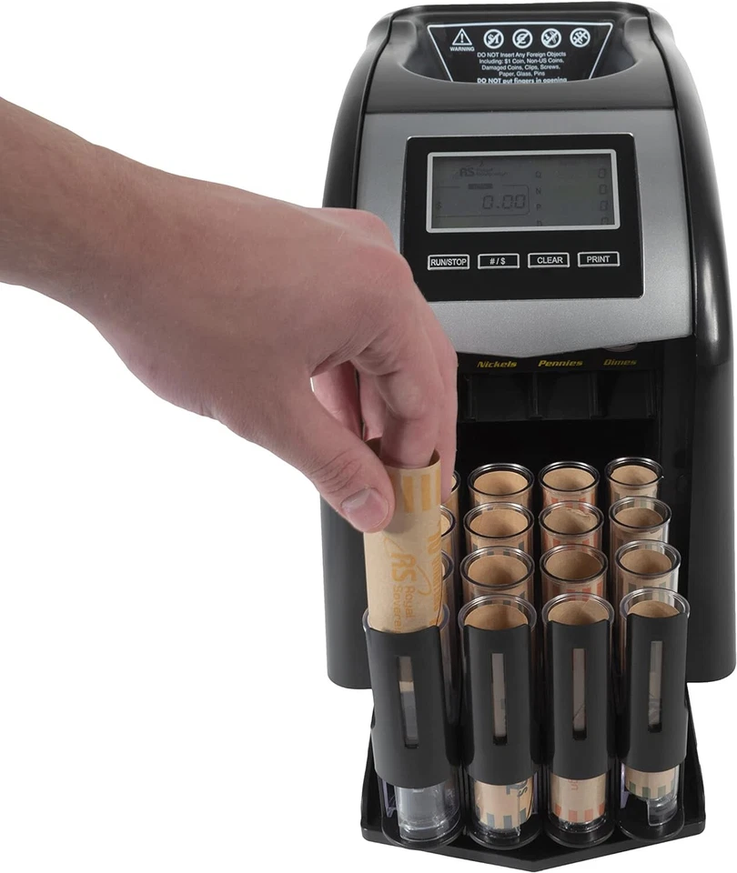 Contador/clasificador eléctrico de monedas Royal Sovereign de 4 filas (FS-44N) Foto 4 de 4