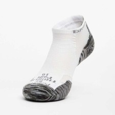 Thorlos Unisex Experia Techfit Light Cushion Low Cut Socks White/Grey Tiger Paw