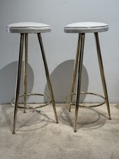 Raro set di 2 sgabelli da bar anni 50 di Gió Ponti
