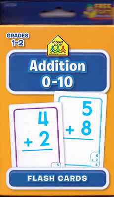 School Zone Flashcards Addition Grades 1-2  Ages 6 Up Mathematics Essential Skil
