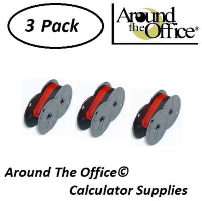 IBICO Model 1230 Compatible Calculator RS-6BR Twin Spool Black & Red Ribbon