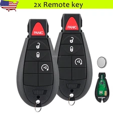 2 For 2008 2009 2010 2011 2012 Dodge Ram 1500 2500 3500 Remote Start Car Key Fob