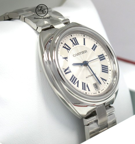 Cartier Cle De Cartier WSCL0006 35mm Stainless Steel Automatic Watch UNWORN  7613268663240 | eBay