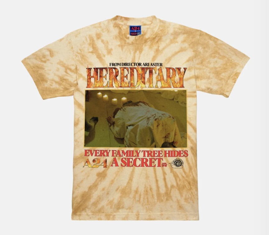 Online Ceramics A24 Hereditary Tie-Dye Tee Small Brand New-image
