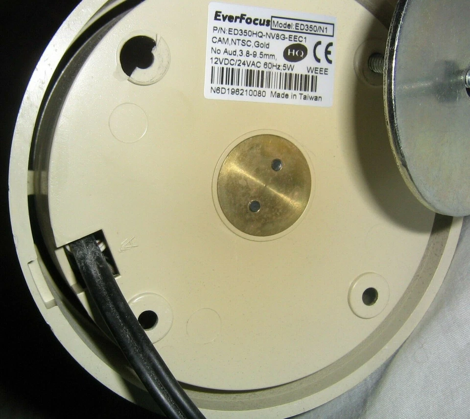 High Resolution Everfocus ED350N1 Mini Color Dome Camera, 520 TVL, 3.8-9.5mm - Image 4 of 4