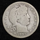 1903-O Silver Barber Quarter GOOD FREE SHIPPING
