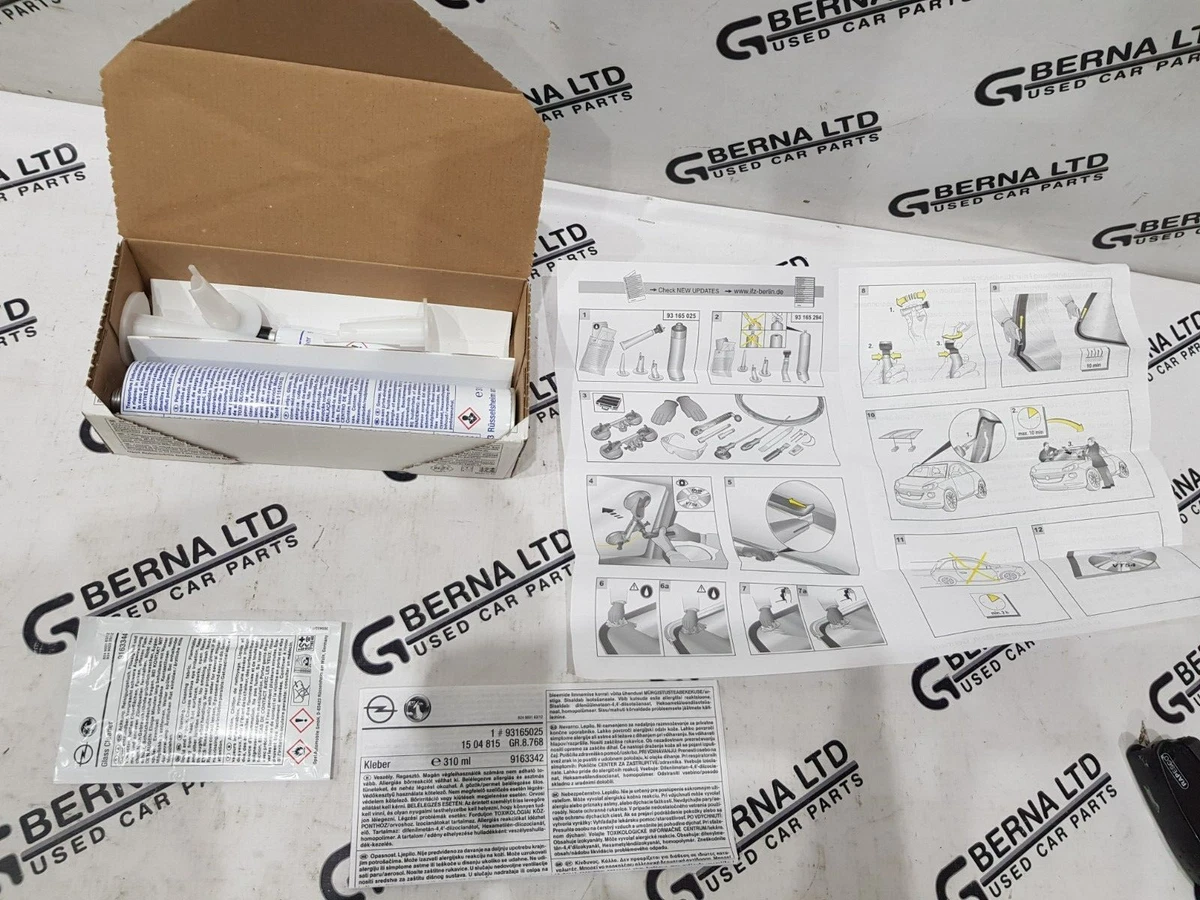 GENUINE VAUXHALL WINDSCREEN ADHESIVE GLUE KIT 93165025 9163342 | eBay