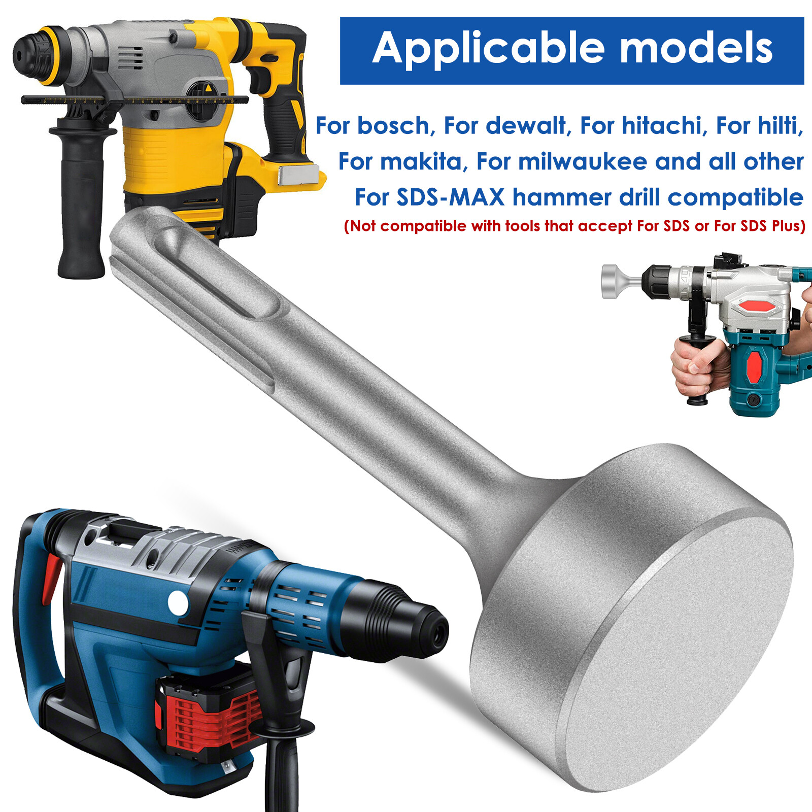 Ground Rod Driver 85mm SDS Earth Stake Hammer Drill Grounding Rod Converter eBay