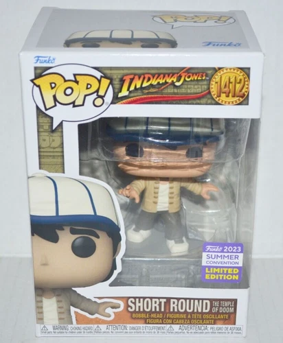 Funko POP! Indiana Jones Short Round #1412 - 2023 SDCC Shared Exclusive MINT🔥