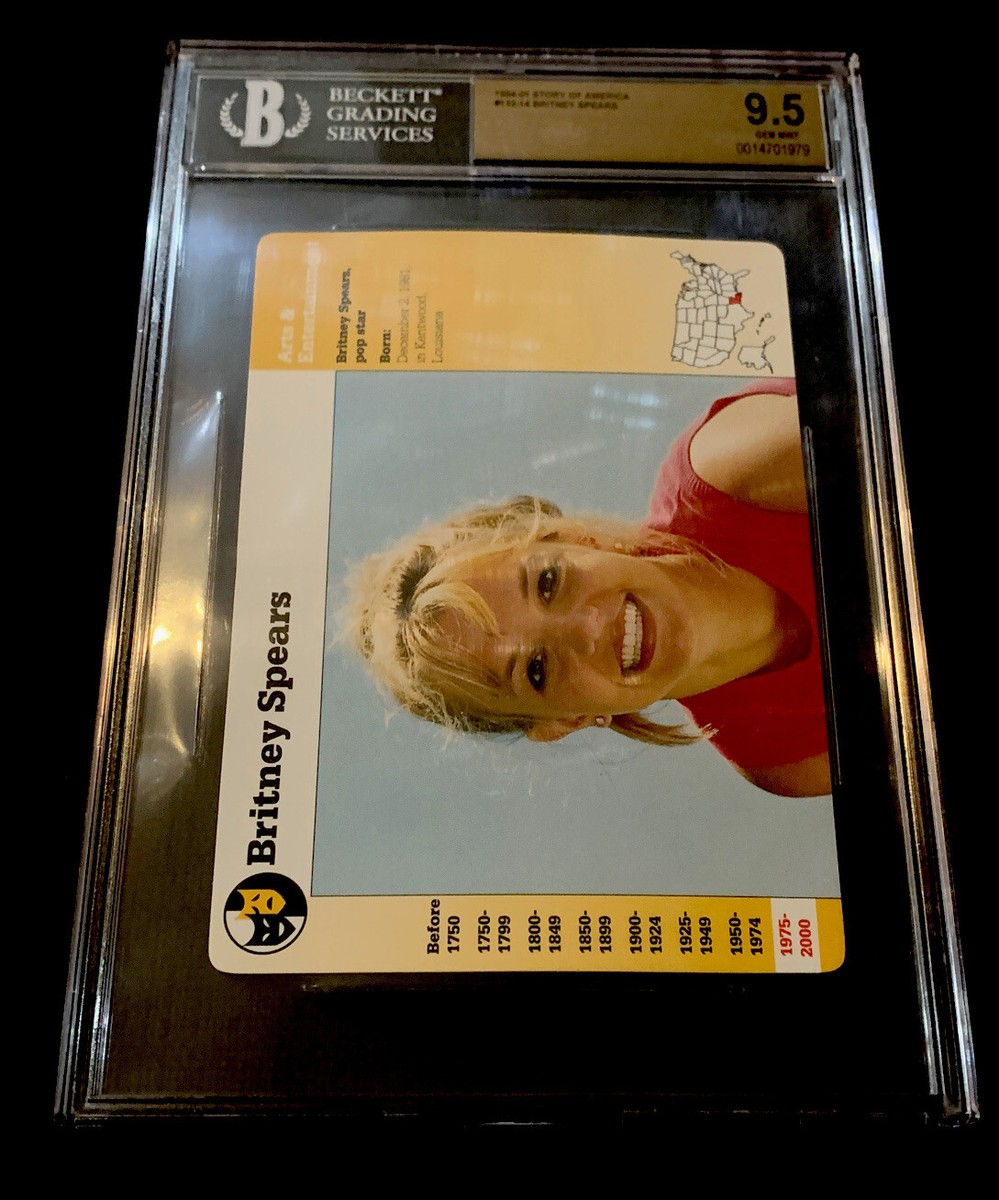 BRITNEY SPEARS ROOKIE RARE Story of America POP 1/1 GEM MINT BGS