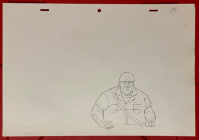 VENTURE BROS. Production Art - Sgt Hatred Animation Drawing - Adult Swim