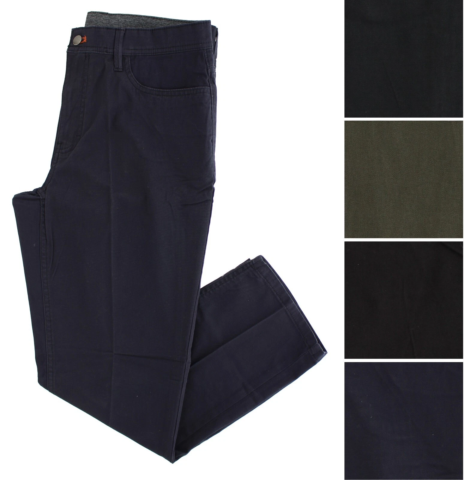 Weatherproof Men's Pants Durable Comfort, Twill Cotton Stretch Blend, 5-Pockets