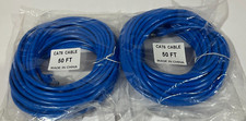 CAT6 50ft Ethernet Cable Blue Lot of 2