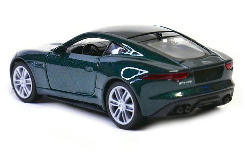 Welly Jaguar F-Type Coupe Green 1:34 1:39 Scales 4.5 Inch Diecast Car in Box - Picture 11 of 12