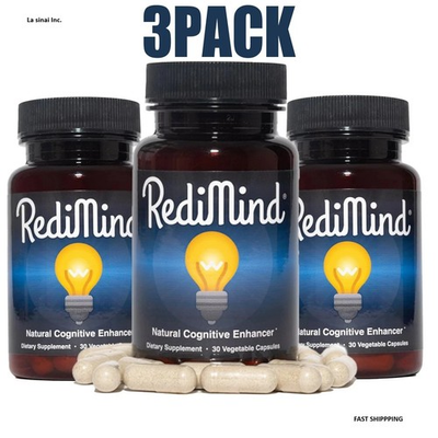#ad #ad 3 Pack RediMind Natural Cognitive Enhancer 30 Caps Focus Memory Brain Health $33.00
