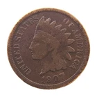 1907 Indian Head Cent • AG–G Grade • Early U.S. 1C Copper Coin